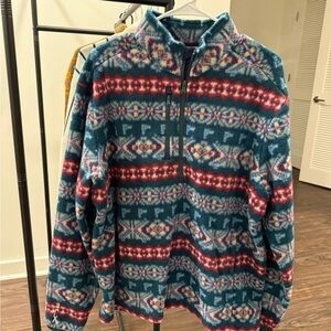 RLX Ralph Lauren Men's Multicolor Patterned Zip-Up Sweater